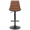 Lattice Stool Black & Tan Leather