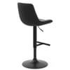 Lattice Stool Charcoal & Grey Fabric