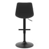 Lattice Stool Charcoal & Grey Fabric