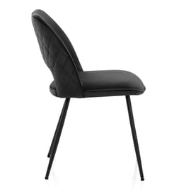 Viola Dining Chair Black Velvet