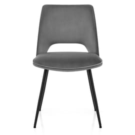 Viola Dining Chair Grey Velvet