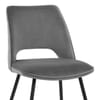 Viola Dining Chair Grey Velvet