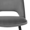 Viola Dining Chair Grey Velvet