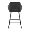 Viola Bar Stool Black Velvet
