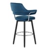 Emily Bar Stool Blue Velvet