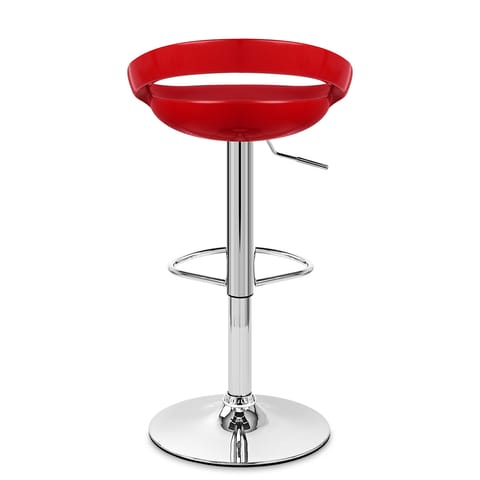 Crescent Bar Stool Red