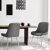 Lincoln Chrome Chair Grey