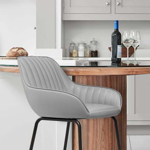 Kanto Bar Stool Light Grey