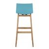 Drift Oak & Blue Bar Stool