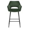 Viola Bar Stool Green Velvet
