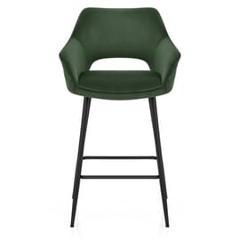 Viola Bar Stool Green Velvet