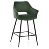Viola Bar Stool Green Velvet