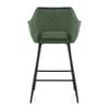 Viola Bar Stool Green Velvet