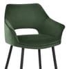 Viola Bar Stool Green Velvet