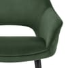 Viola Bar Stool Green Velvet