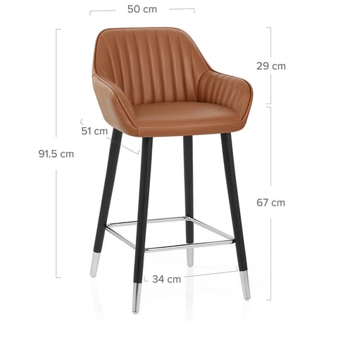 Apres Grande Stool Real Leather Brown