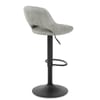 Nikita Bar Stool Grey Suede