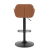 Sol Real Leather Bar Stool Brown