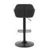 Sol Real Leather Bar Stool Black