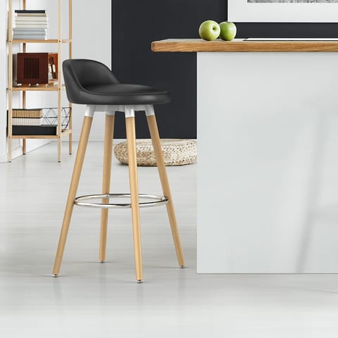 Jive Wooden Stool Black