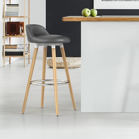 Jive Wooden Stool Grey