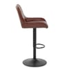 Mustang Gas Lift Bar Stool Antique Brown