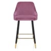 Glam Stool Gold & Purple Velvet