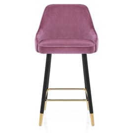 Glam Stool Gold & Purple Velvet