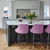 Glam Bar Stool Purple Velvet