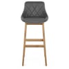 Breeze Wooden Stool Grey