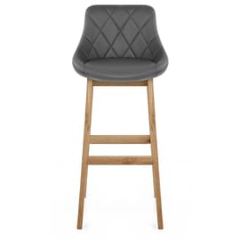 Breeze Wooden Stool Grey