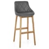 Breeze Wooden Stool Grey