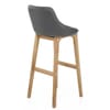 Breeze Wooden Stool Grey