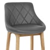 Breeze Wooden Stool Grey