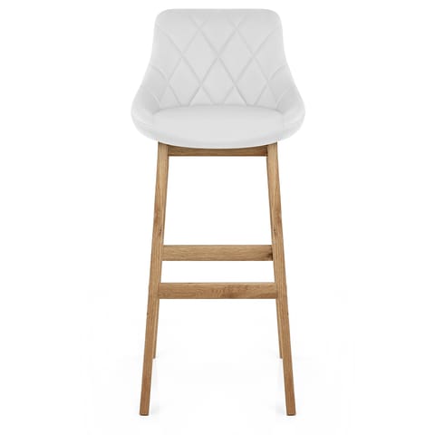 Breeze Wooden Stool White