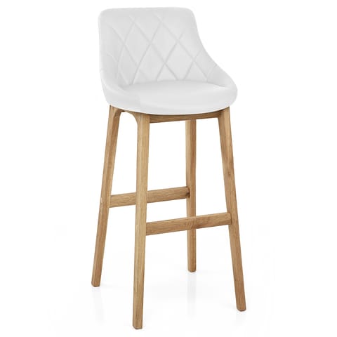 Breeze Wooden Stool White