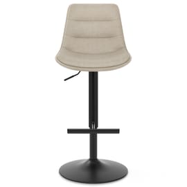 Lattice Stool Beige Fabric
