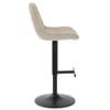 Lattice Stool Beige Fabric