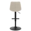 Lattice Stool Beige Fabric