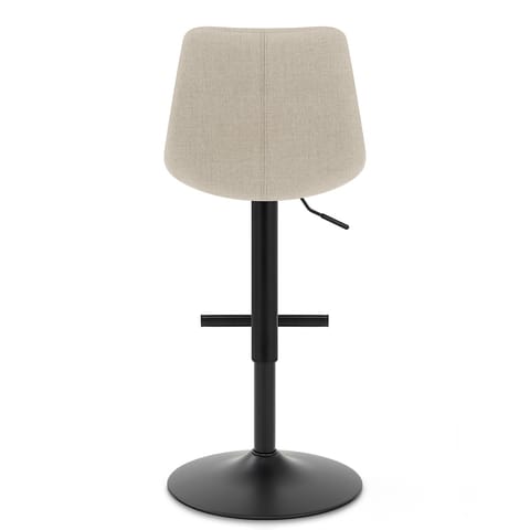 Lattice Stool Beige Fabric
