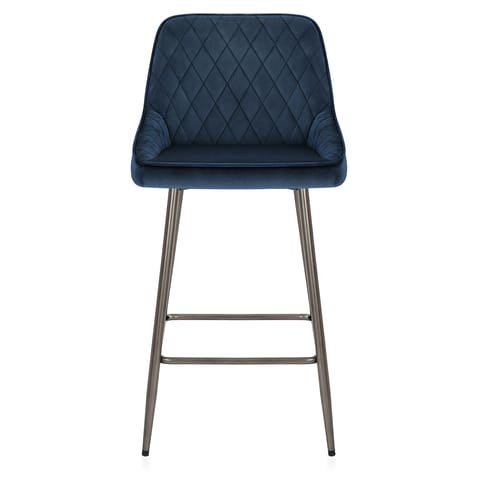 Brisbane Bar Stool Blue Velvet