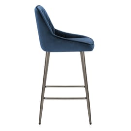 Brisbane Bar Stool Blue Velvet