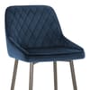 Brisbane Bar Stool Blue Velvet