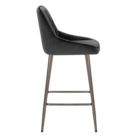 Brisbane Bar Stool Black Velvet