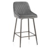 Brisbane Bar Stool Grey Velvet