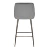 Brisbane Bar Stool Grey Velvet