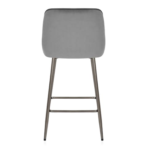 Brisbane Bar Stool Grey Velvet