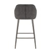 Cairns Bar Stool Charcoal Fabric