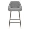 Cairns Bar Stool Grey Fabric
