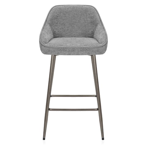 Cairns Bar Stool Grey Fabric